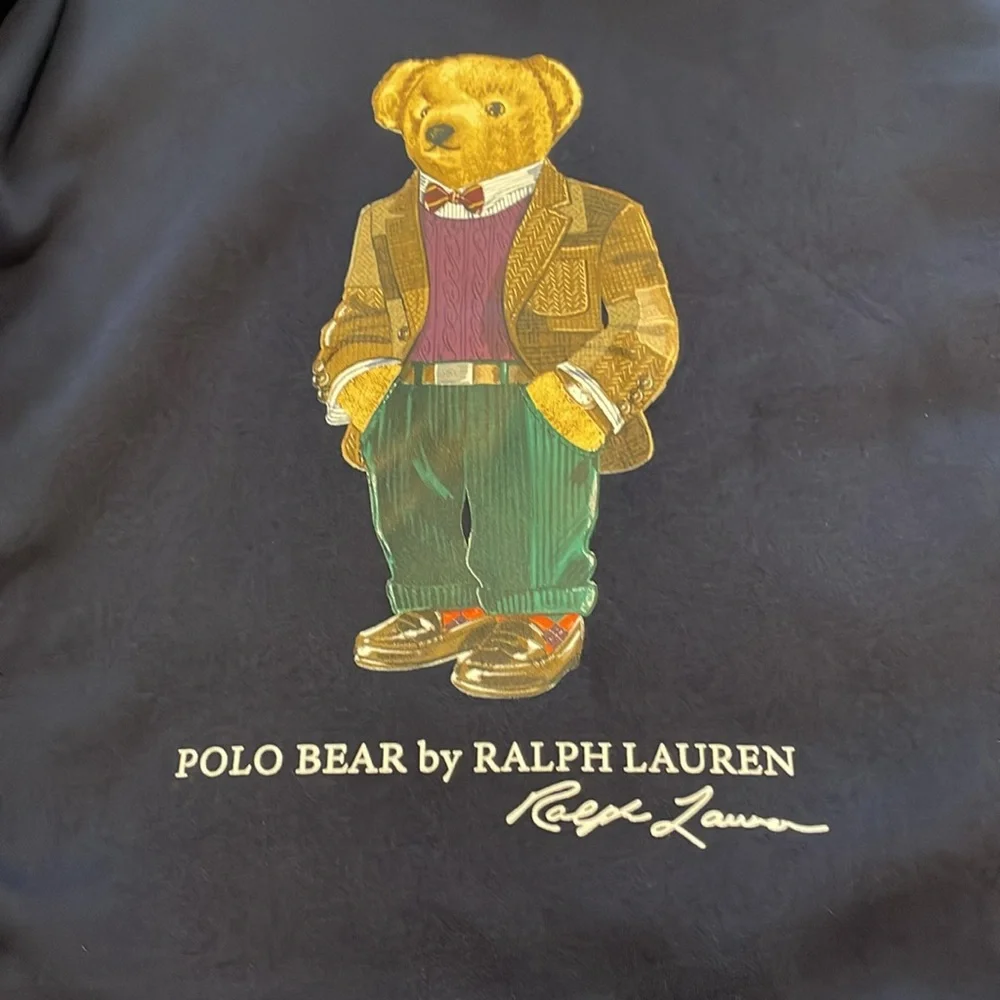 POLO Designer Luxury Ralph Lauren Bear Fleece Hoodie, NWT - Picture 9 of 13